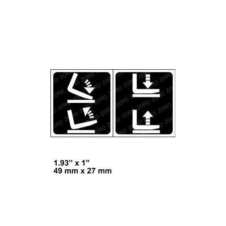Hyster REPLACEMENT DECAL, LIFT/TILT 1356137