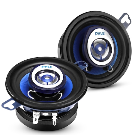 Pyle Pyle2-Way Universal Car Stereo Speakers - 120W, 3.5 Inch, Coaxial, Quick Replacement, PL32BL PL32BL
