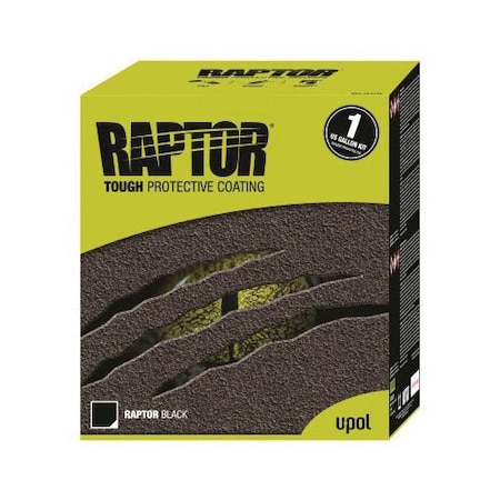 U-Pol RAPTOR UP0820 National Rule Raptor Kit, Black, 3:1 Mixing, 125 sq-ft Coverage, National Rule 820
