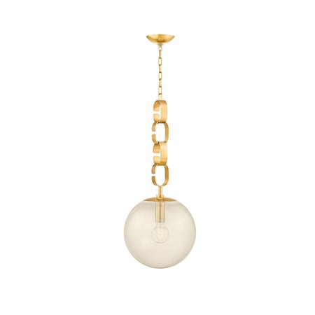 Corbett Lighting Nessa 1 Light Pendant 13 In. Vintage Brass 374-13-VB