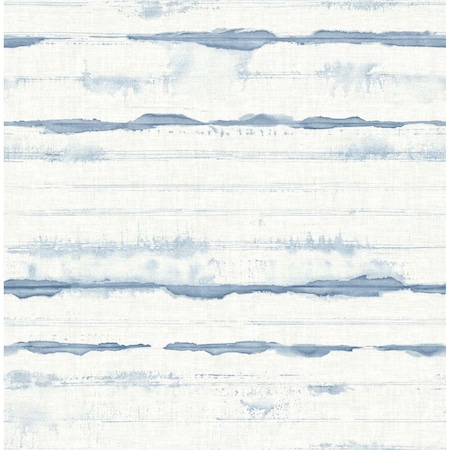 A-Street Prints Destin Blue Stripe Wallpaper 4172-27516
