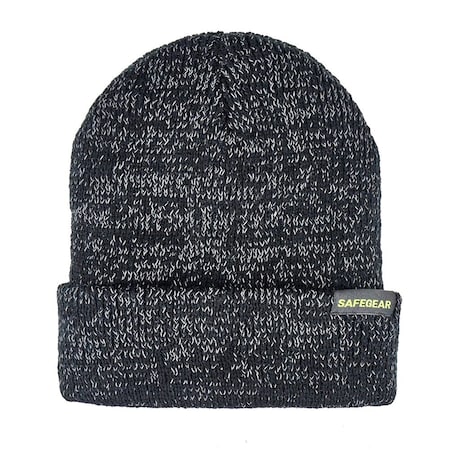 Jj Keller Reflective Knit Hat, Winter Hat, Black 64353