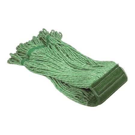 Renown Small 16oz Green Blended Looped String Mop, 5 in. Headband, 2PK LX22012