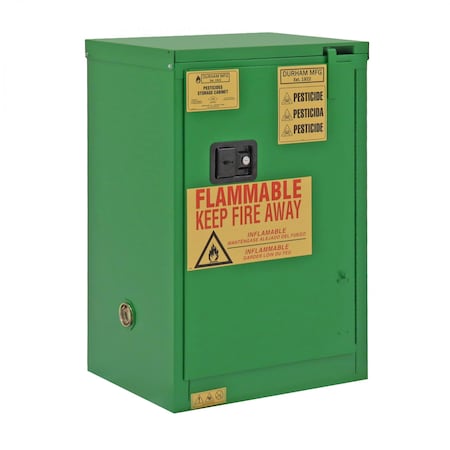 Durham Mfg Pesticide Storage, 12 Gallon, Self Close 1012S-83T