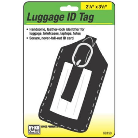 Hy-Ko Hy-Ko Products KC150 Luggage I.D. Tag, Handsome Leather, 5PK 617589