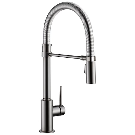Delta Trinsic Single-Handle Pull-Down Spring Kitchen Faucet 9659-KS-DST