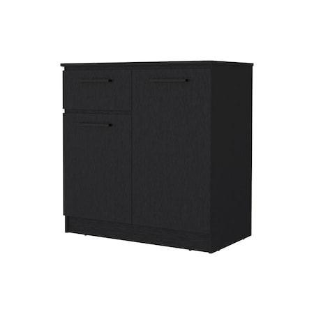 Homeroots 36" Black Drawer Dresser 534917