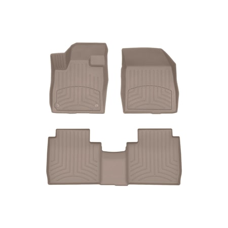 Weathertech Tan, Front and Rear FloorLiner HP 451868-1-2IM