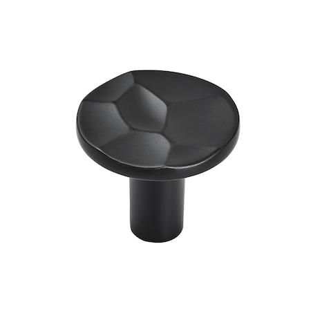 Amerock Kamari 1-3/16 in 30 mm Diameter Matte Black Cabinet Knob BP36820MB