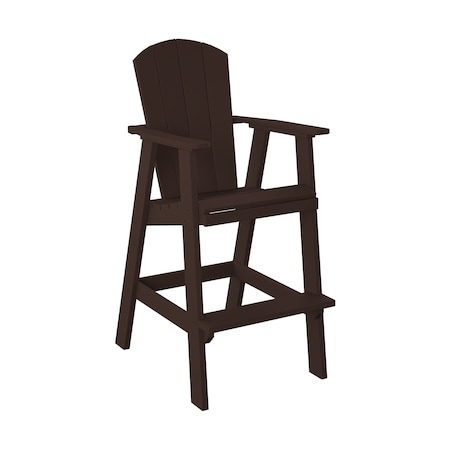 Polybird BALCONY CHAIR "BAR HEIGHT".        TUDOR BROWN POLYBIRD P4-B