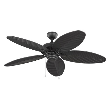 Monte Carlo Cruise Outdoor 52 Ceiling Fan In Midnight Black With Black Blades 5CU52BK