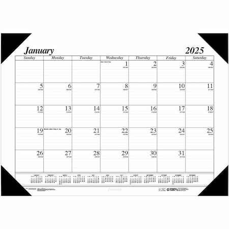 House Of Doolittle Calendar Desk Pad, 22'' x 17'', 2025 124