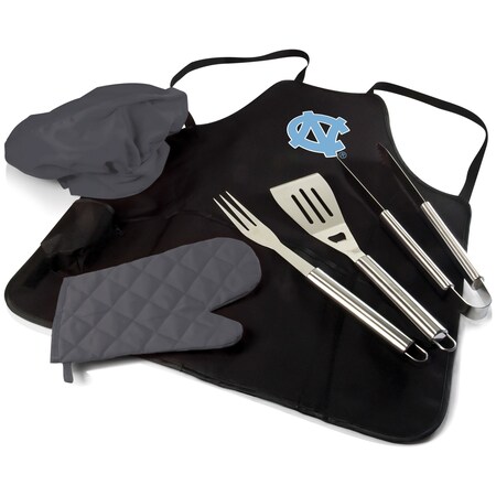 NCAA North Carolina Tar Heels BBQ Apron Tote Pro Grill Set, Heavy Duty BBQ Apron For Men