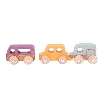 Tickit Rainbow Wooden Adventure Vehicles, 3-Piece Set 73514