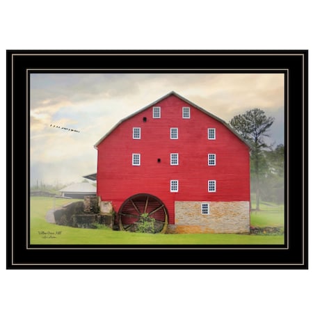 Homeroots Willow Grove Mill 3 Black Framed Print Wall Art 406915
