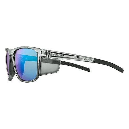Globus Safety Glasses, Gray, Green Riley Navigator X Emerald Revo