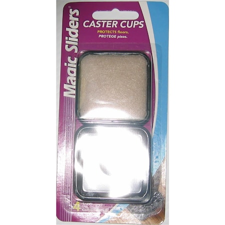 Magic Sliders 1.75 x 1.75 in. Brown Plastic Protective Pads, 4PK 5865555