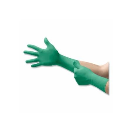 Touchntuff Disposable Nitrile Gloves, Powder Free, 6.3 mil Finger/4.7 mil Palm, Medium, Green, 100PK 012-92-605-M