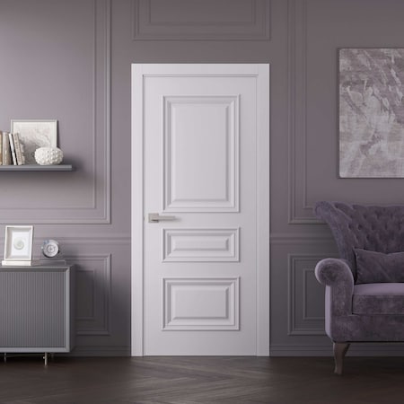 Sartodoors Interior Door 24x80 inches White Solid Core Modern Interior ROYAL9833ID-EMAL-24