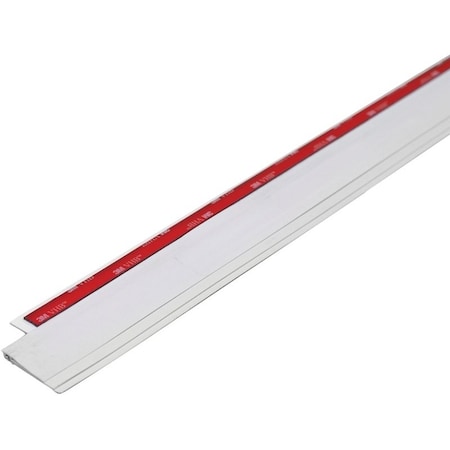 M-D Building Products Cinch Stick, 36 in L, 2 in W, Aluminum Flange, Vinyl Insert 43301