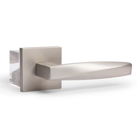 Mcbowery Convex Satin Nickel Double Dummy Modern Door Lever MB-1102DMSN