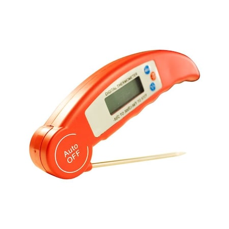 Detectamet Digital Thermometerc, 6 1/8 in L, Red 110-P03