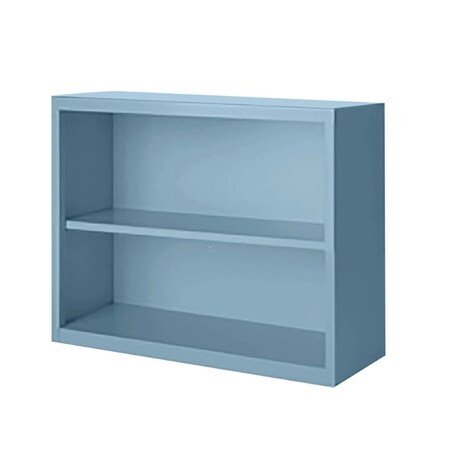 Steel Cabinets Usa Bookcase 30 in H, 36 in W, Denim Blue, 2 Shelves BCA-363013-DB