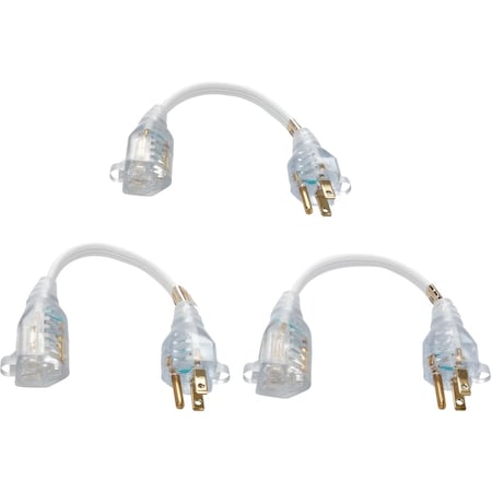 Do It Best 8'' 16/3 Short Extension Cord Set, 3PK 556991