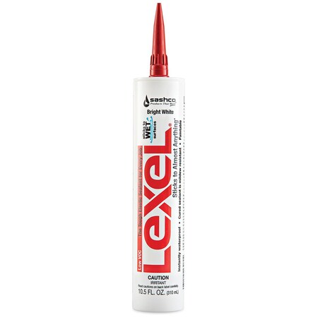 3M 10.5 Oz Sashco 13080 White Lexel Synthetic Rubber Sealant, Low VOC 90-VOC40DSC