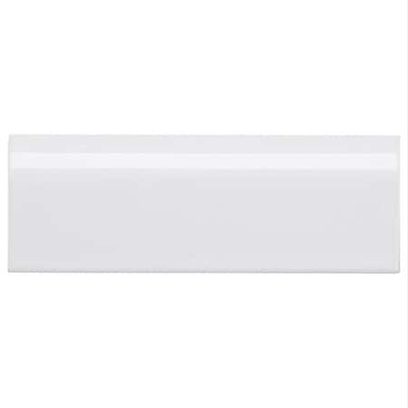 Andova Tiles SAMPLE-Alva Pablina White 2-in. x 6-in. Mudcap Wall Tile Trim SAM-ANDALV1311