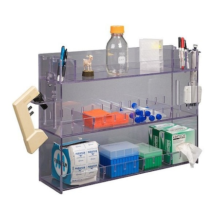 Poltex Lab Bulk Bin, Clear, 24 3/4 in L BENCHTOP24-BRK