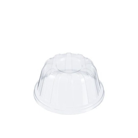 D & W Fine Pack High Dome Specialty Lid 20 oz Clear No Hole 20HDLC