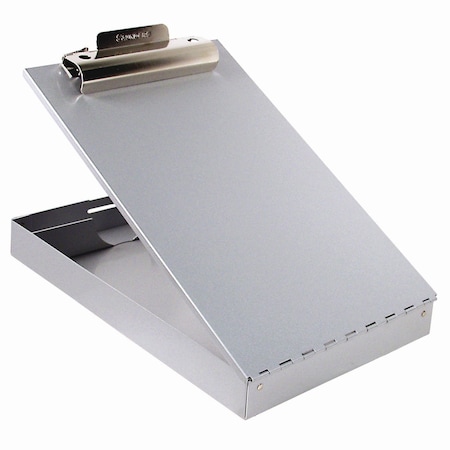 Saunders Redi-Rite Aluminum Storage Clipboard, 1" Clip Capacity, Holds 8.5 x 11 Sheets, Silver 11017