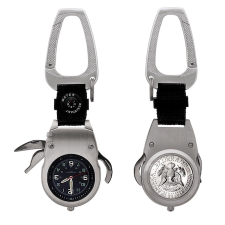 Upm Global Presidential Seal JFK Half Dollar Coin Multi-Tool Pocket Watch Compass 13979