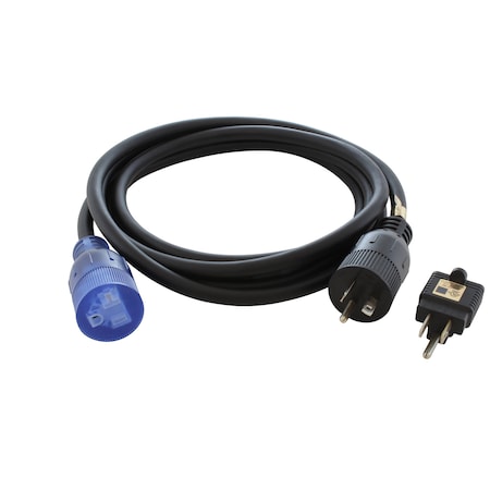 Ac Works SJTW Extension Cord, 12 AWG, Indoor/Outdoor, 12/3, 1 Outlets, 5-15/20R, Black, PVC, 5-15/20P, 50 ft 15/20AEX-050