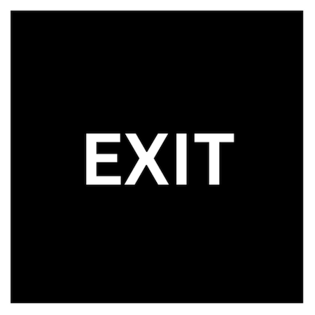 Trans Atlantic Exit Sign in Black GH-EXT-BK
