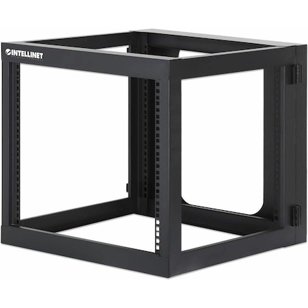 Intellinet Network Solutions Manhattan 19" Wall Mount Open Frame Network Rack, 9U, Rear-hinged Swing Frame 716048
