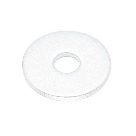Zoro Select Flat Washer, For Screw Size M3 , PTFE Not Applicable Finish, 10 PK WASBM3WPTFE