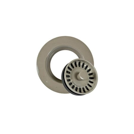 Mountain Plumbing Plastic Garbage Disposer Flange w/Stopper for Granite Sinks in Matte Lava Black BWDUFG/MLB