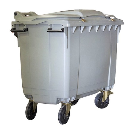 Hsm Collection Cart, Plastic, Gray 4 WHEEL SECURE CART [BD-O660L-HL-SLOT]