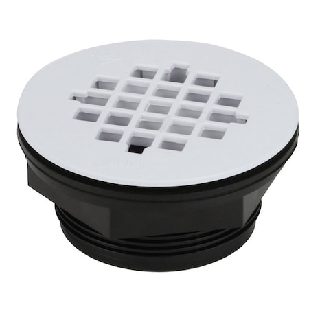 Oatey Shower Drain, ABS, Black, For: 2 in SCH 40 DWV Pipes 42077