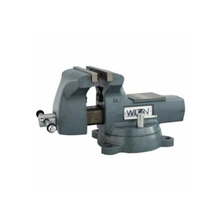 Wilton Mechanics Vise, 8 in Jaw Width, 4-3/4 in Throat Depth, Swivel Base 825-21800