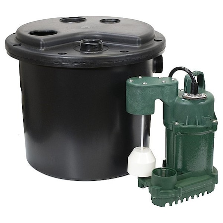 Zoeller SinkDrainPumpSystem, 9ft, 1/3hp, 115VAC 1104-0007