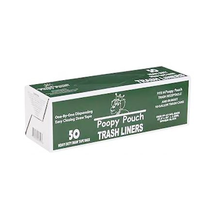 Poopy Pouch Trash Liners, 13 Gallon, 50PK 039497