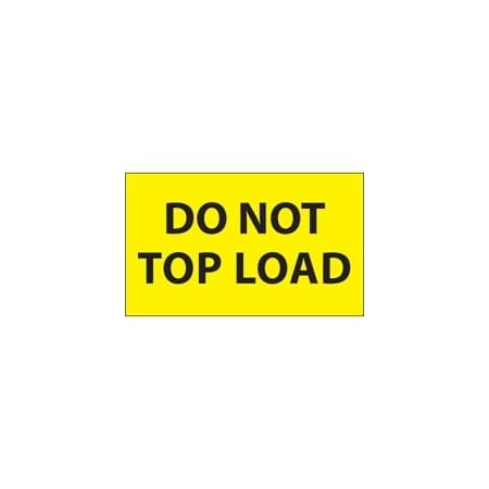 Bubblefast 3 x 5'' - ''Do Not Top Load'' Fluorescent Yellow Labels BFDL1106