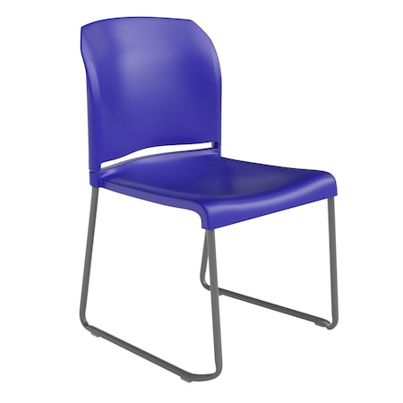 Flash Furniture 880 lb. Capacity Blue Full Back Stack Chair RUT-238A-BL-GG