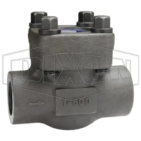 Dixon Check Valve, 1 in Nominal, FNPT End Style, Forged Steel Body, Import FSCV100