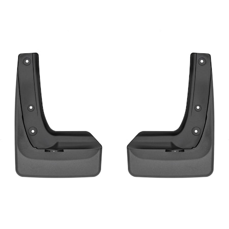 Weathertech Black, No Drill MudFlaps 110180