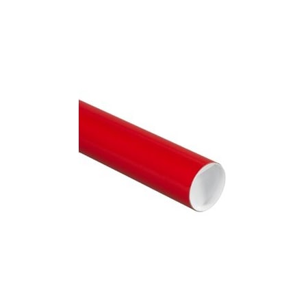 Bubblefast 3 x 18'' Red Tubes with Caps, 24PK BFP3018R