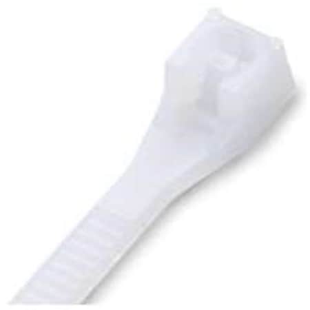 Vortex Cable Tie, 8 in L, 2 in Max Bundle Dia., Natural, Nylon 6/6, 75 lb Strength VO437487